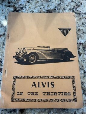 ALVIS "In The Thirties" Vintage Booklet - Tan Cover